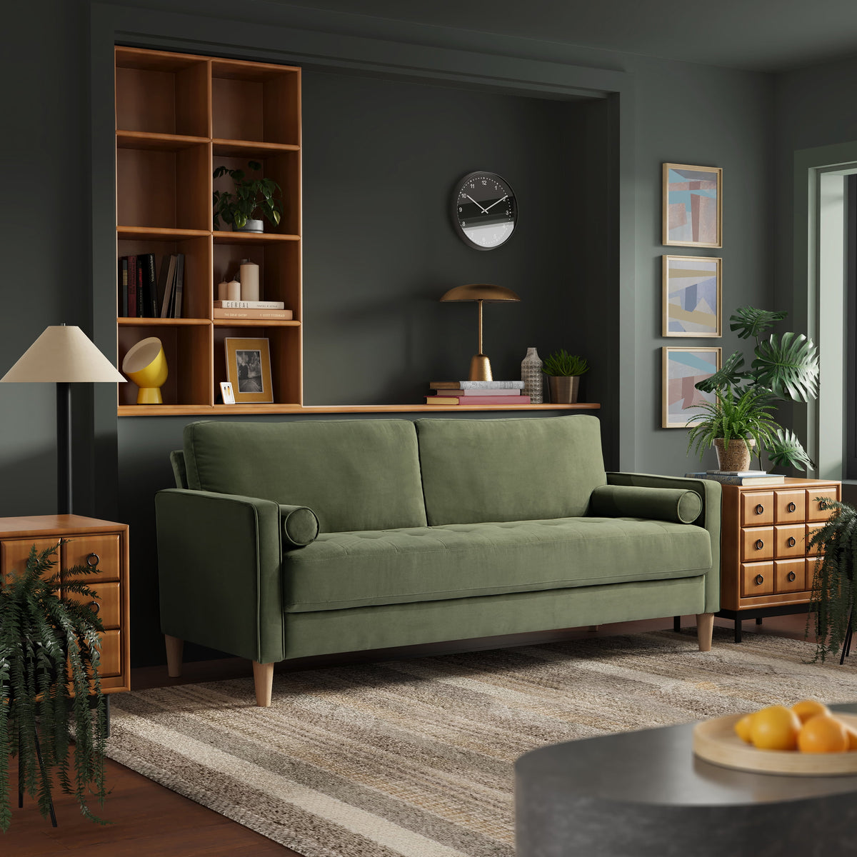 SOLIA Modular Sectional Sofa Couch Faux Leather