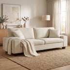 SOLIA 88.58" 3-Seat L-Shaped Sleeper Sectional Sofa Bed Chenille