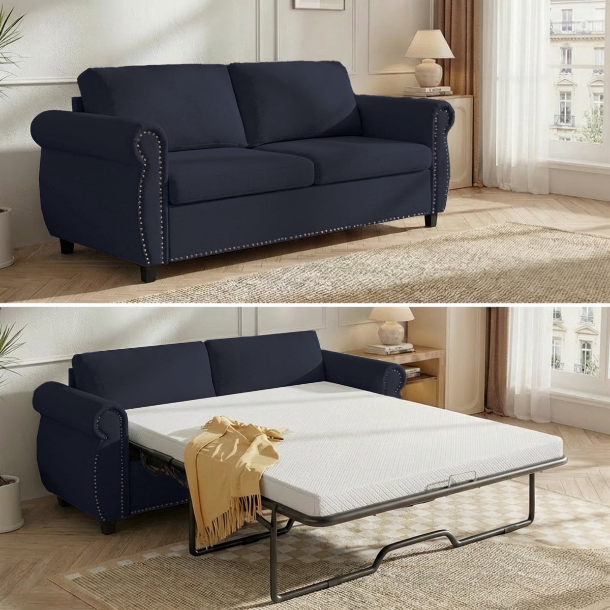 SOLIA Modular Sleeper Sectional Sofa Bed