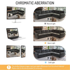  Sectional Sofa, Pull Out Sofa Bed King Size, 6 Seat Chenille Sofa Couch Convertible Sleeper Sofa Bed for Living Room Dark Gray