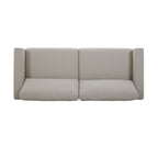  Springwood Wood Frame 83.46" Couch, Cream Linen, Light Honey Woodbase Finish