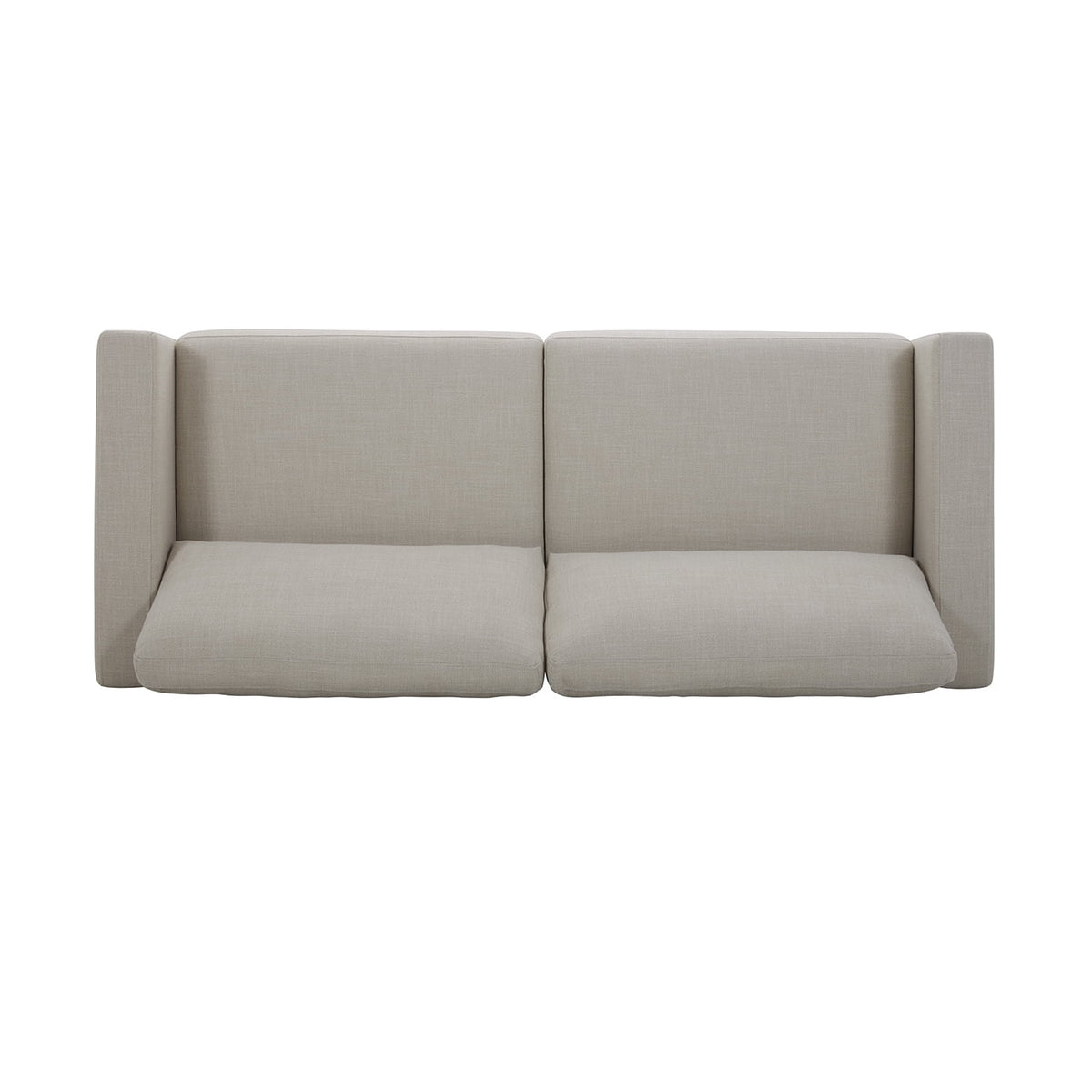  Springwood Wood Frame 83.46" Couch, Cream Linen, Light Honey Woodbase Finish