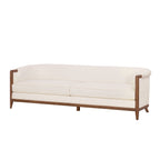 My Texas House Campbell 92 in Sofa, Cream Polyester Upholstery