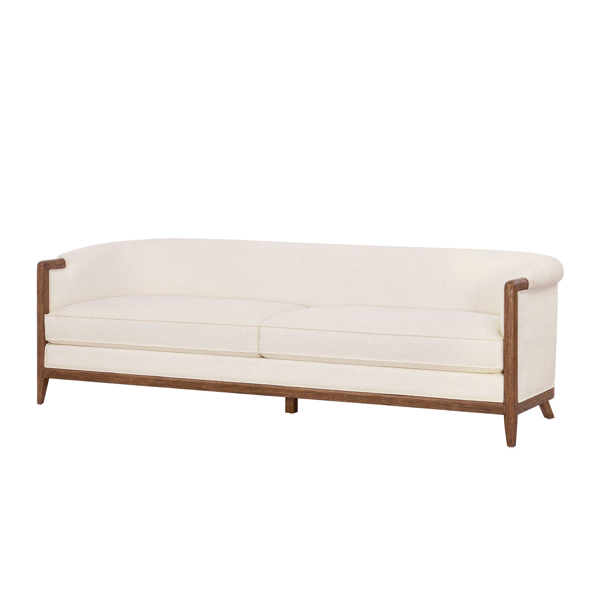 My Texas House Campbell 92 in Sofa, Cream Polyester Upholstery