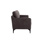 Serta Hemsworth Mid-Century Modern Style Sofa, Charcoal Faux Suede