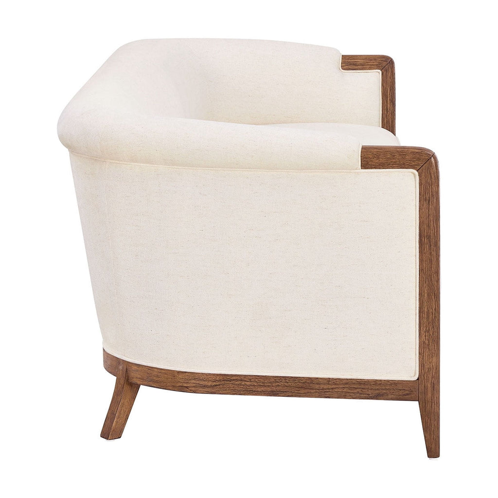 My Texas House Campbell 92 in Sofa, Cream Polyester Upholstery