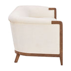 My Texas House Campbell 92 in Sofa, Cream Polyester Upholstery