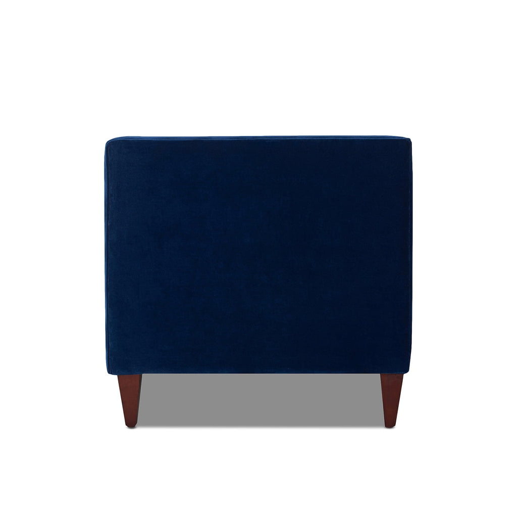 Jack 84" Tufted Tuxedo Sofa Double Cushion Navy Blue