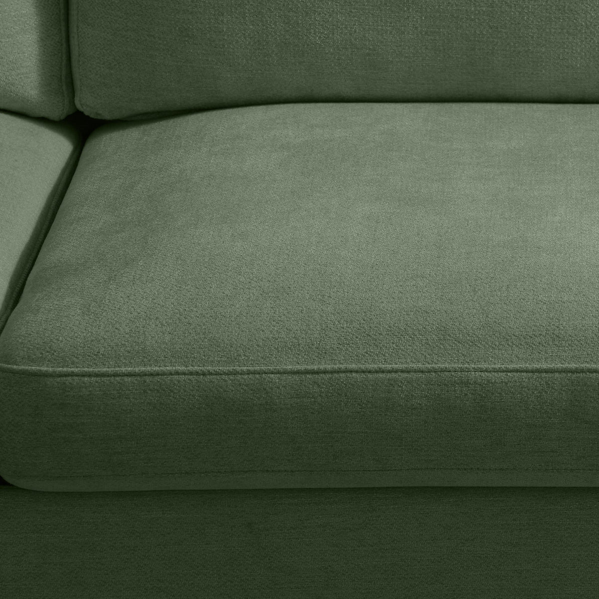 Poshby 88.58''W Sectional Sofa 3 Seater Couch with Chenille, Modern Square Arm for Living Room, Light Green