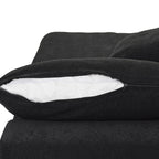 Sdorens Free Convertible Sectional Sofa Modular Couch,Modern Linen Fabric Sofa for Living Room,Apartment and Small Space,3-Seat Sofa,Black