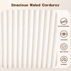  130" Boneless Couch, Modern Couches for Living Room, U-Shaped 4-Seat Modular Sofa with Chaise, Oversized, No Assembly, White
