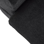 Sdorens Free Convertible Sectional Sofa Modular Couch,Modern Linen Fabric Sofa for Living Room,Apartment and Small Space,3-Seat Sofa,Black