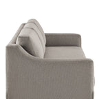 Serta Hanson Modern Farmhouse Convertible Sofa with Queen Size Sleeper, Flax Fabric
