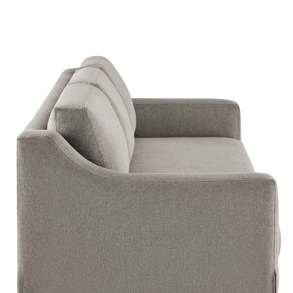 Serta Hanson Modern Farmhouse Convertible Sofa with Queen Size Sleeper, Flax Fabric