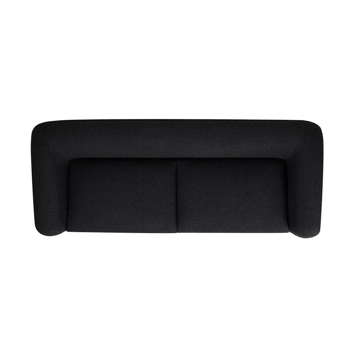 Alpine 90" Sherpa Sofa Ebony Black Boucle